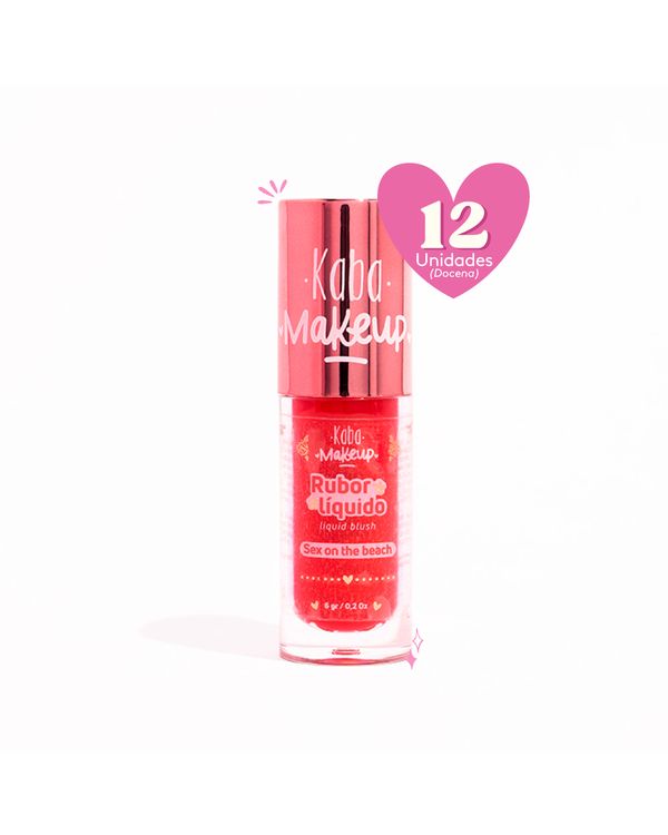 Rubor Líquido Sex On The Beach Kaba Makeup 6 GR x 12