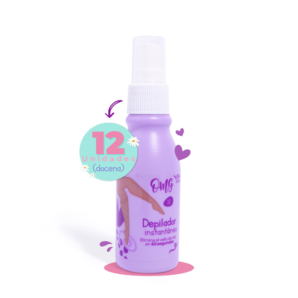 OMG Instant Hair Remover Spray 60 ML x 12
