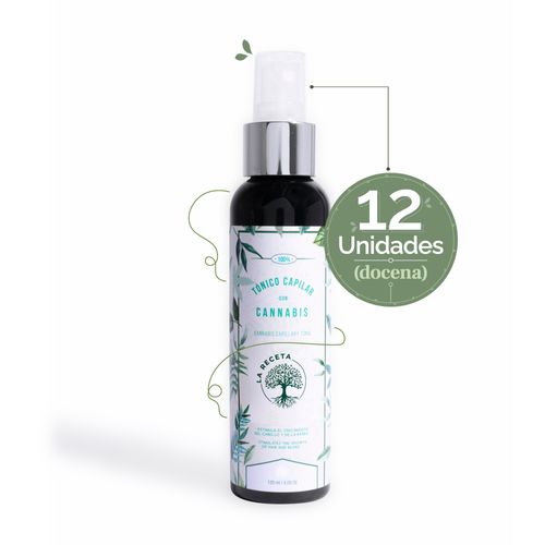 Tónico Capilar Para Cabello y Barba La Receta 120 ML x 12