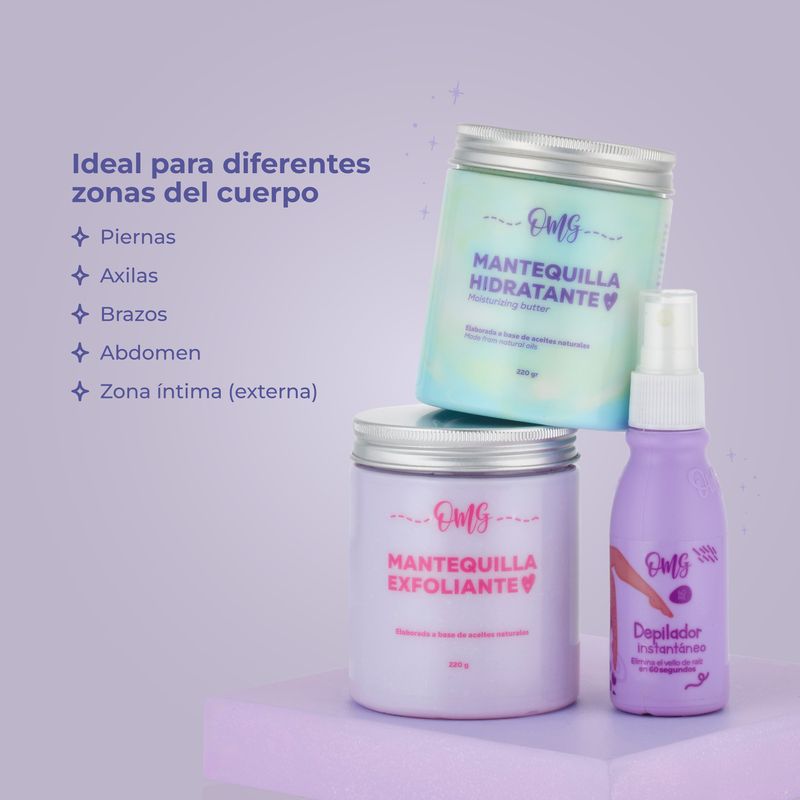 Usaló en Piernas, axilas, brazos, abdomen y zona intima