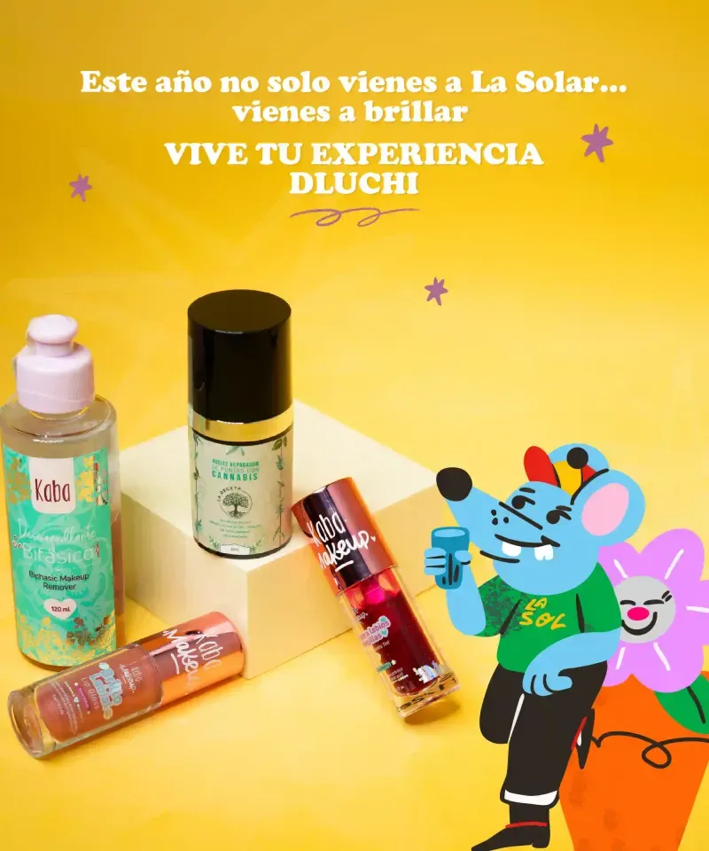 Productos de maquillaje Kaba para festival: Desmaquillante, Aceite de  puntas y Brillos Labiales.