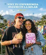 Experiencia La Solar Medellín con productos D'Luchi y Kaba en el festival.