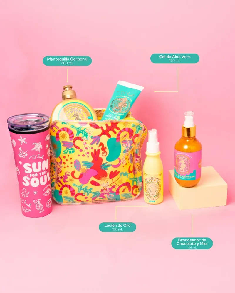 Kit Ritual Ámbar: Rutina de Bronceado Completa + Bolso Viajero de Regalo