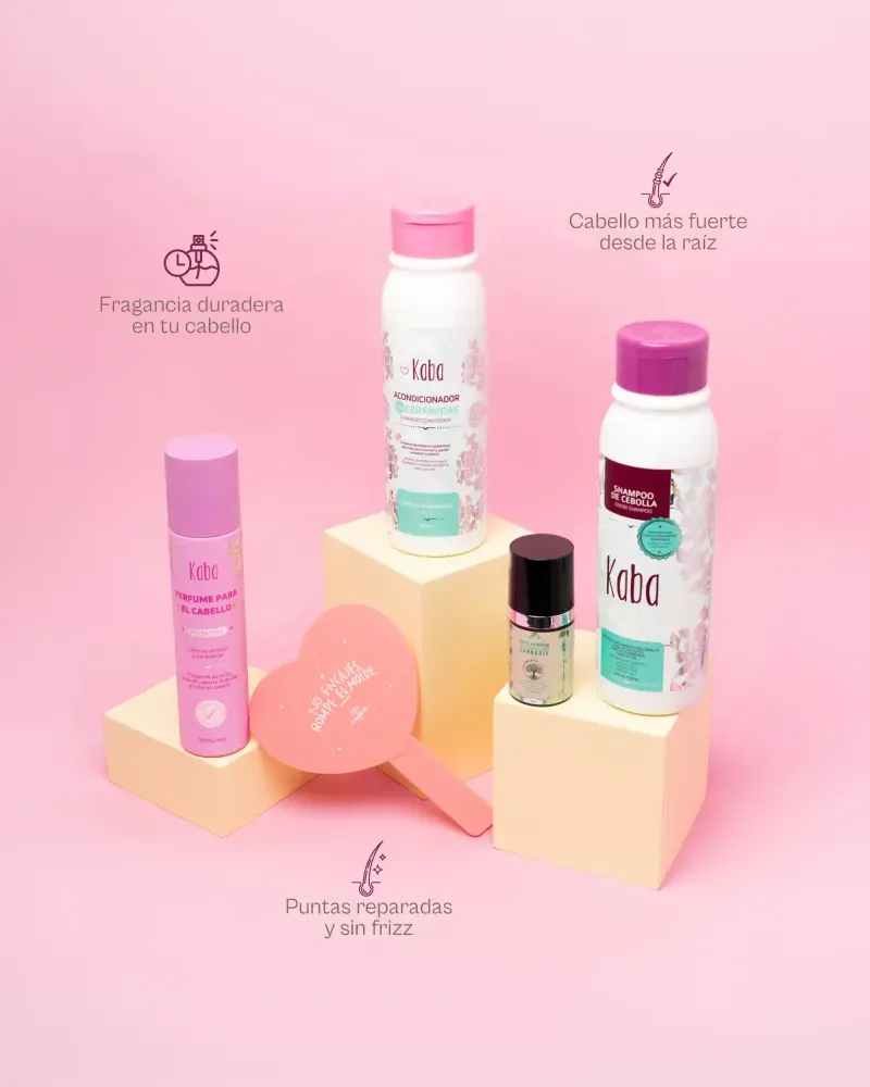 Beneficios Kit Alma Kaba Crecimiento Cabello Fuerte y Fragancia Duradera