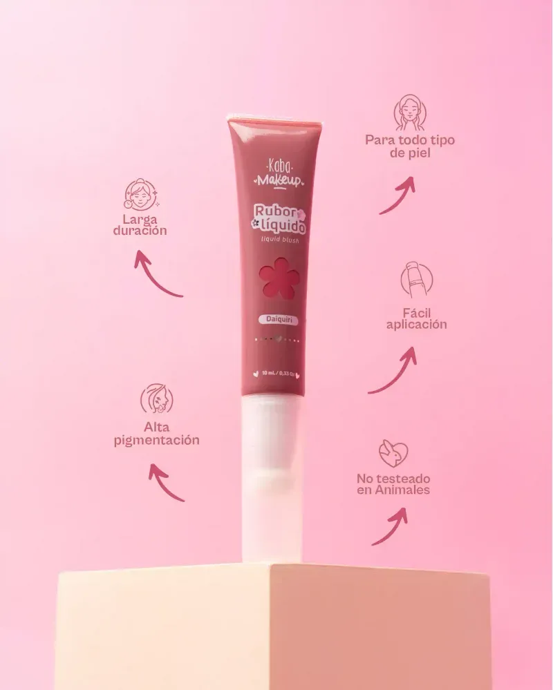 Propiedades Rubor Líquido Fácil Aplicación Kaba Makeup