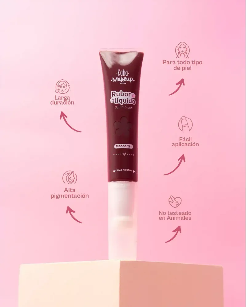 Propiedades Rubor Líquido Fácil Aplicación Kaba Makeup