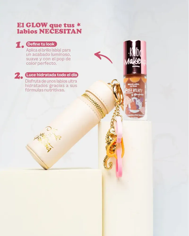 Pasos de Aplicacion Labios Glow Hidratados Kaba