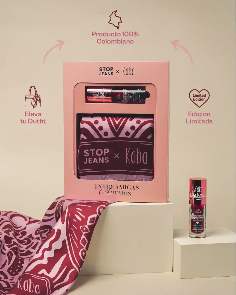 Kit de edición limitada Stop Jeans x Kaba producto 100% colombiano